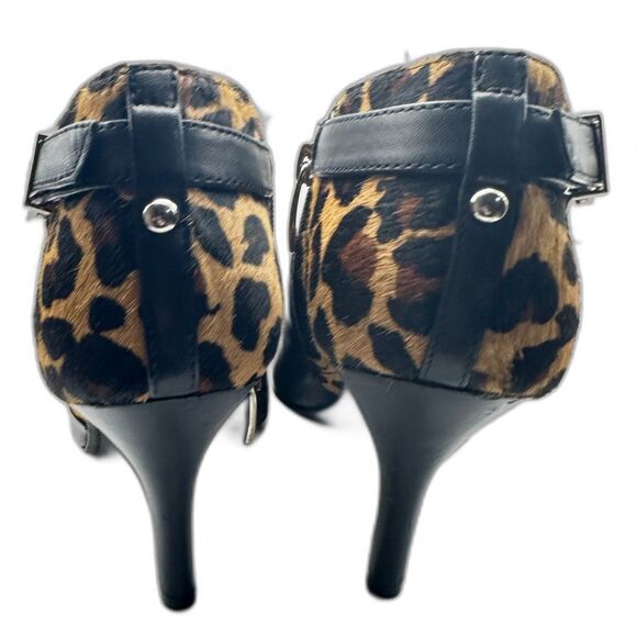 Essex Lane El- Jasmine Animal Print Pony Hair Heels - Women 8.5 - Mobwife Chic - Picture 4 of 7
